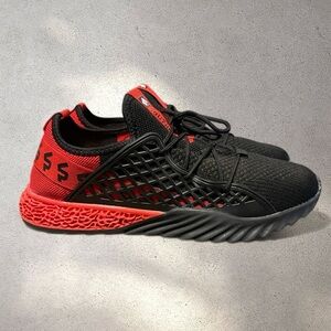 South Pole Titus Graffiti Red Black Mesh Athletic Sneakers Shoes